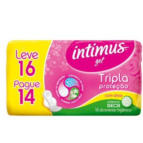 Imagem de Absorvente Intimus gel tripla protecao seca com abas Leve 16un. Pague 14un.