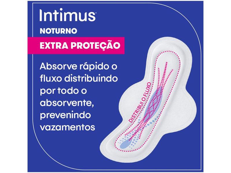 Imagem de Absorvente Intimus Noturno Seca - com Abas 30 Unidades