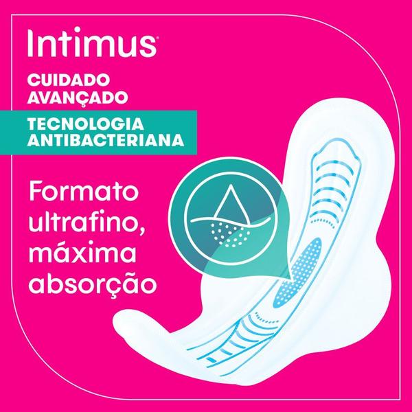 Imagem de Absorvente Intimus Tecnologia Antibacteriana C/Abas 14 Unidades