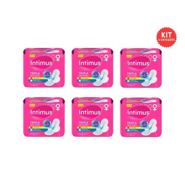 Imagem de Absorvente Intimus Tripla Proteçao Com8 Com Abas Suave - 6Un