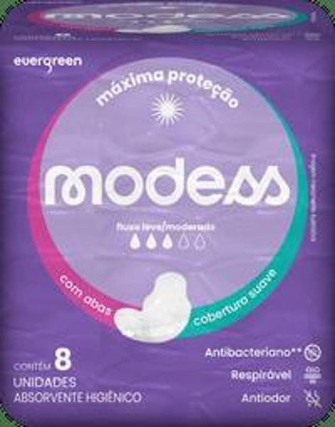 Imagem de Absorvente Malha Suave C/abas Modess 8 Un