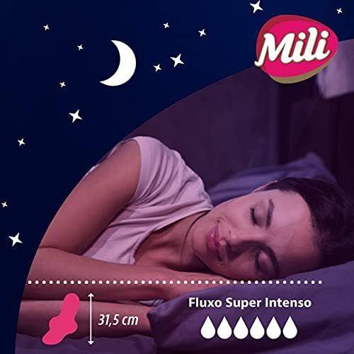 Imagem de Absorvente Mili Noturno Intenso Suave com Abas 24 Unidades