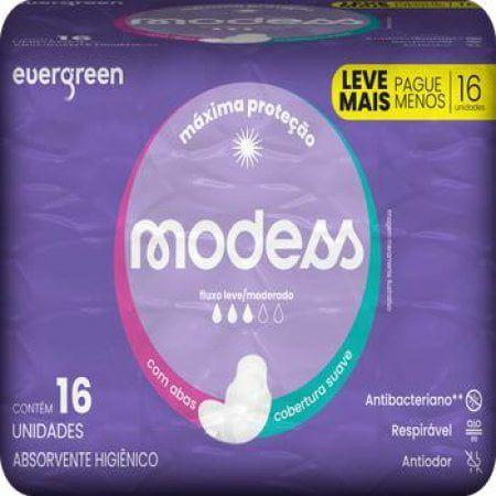 Imagem de Absorvente modess suave c/ abas 16un