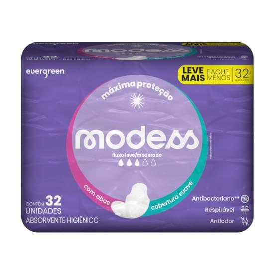 Imagem de Absorvente modess suave c/ abas 32un