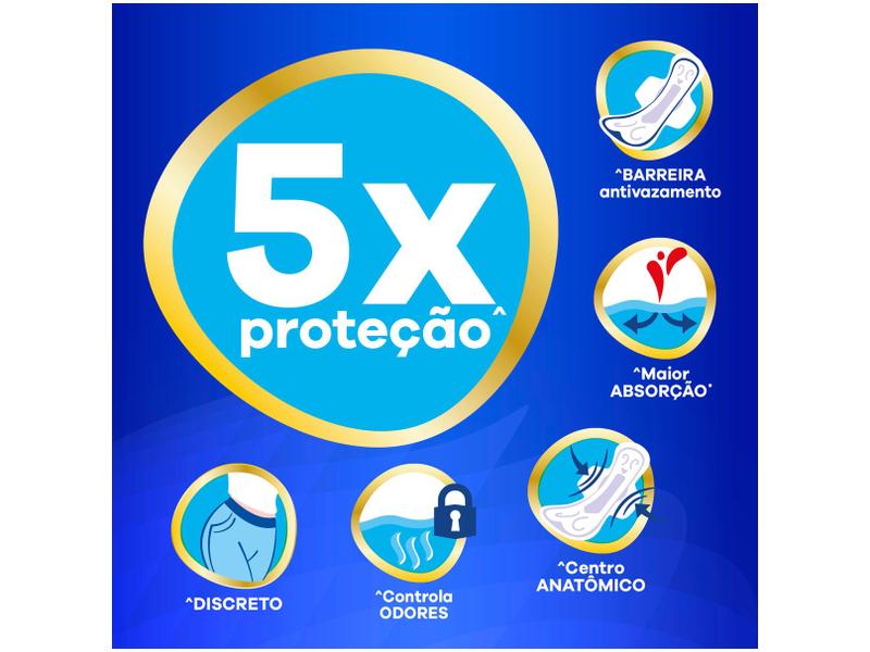 Absorvente Noturno Always Noites Tranquilas Seca G - com abas 32 Unidades Imagem de Absorvente Noturno Always Noites Tranquilas Seca G