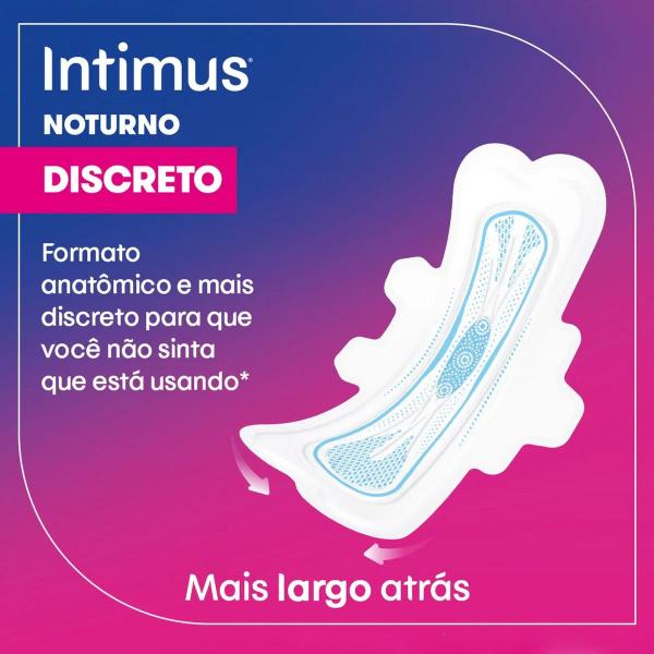 Imagem de Absorvente Noturno Discreto Extra Suave Fluxo Intenso 14 Unidades Intimus