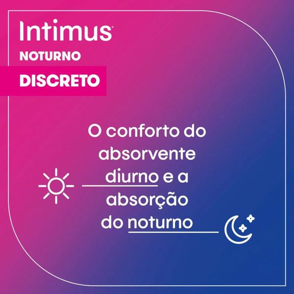 Imagem de Absorvente Noturno Discreto Extra Suave Fluxo Intenso 28 Unidades Intimus