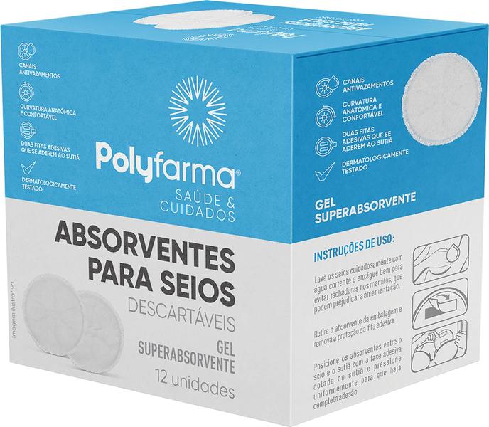 Imagem de Absorvente para Seio Amamentação Polyfarma 30 unidades