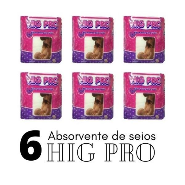 Imagem de Absorvente Para Seios Descartáveis 30 Un. 6 Pacotes - Hig Pro