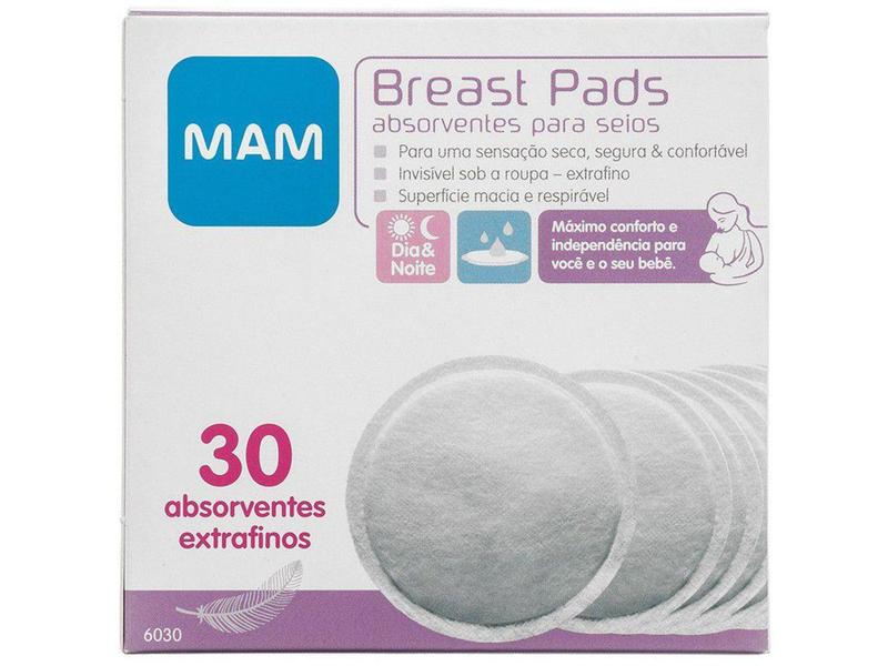 Imagem de Absorvente para Seios MAM Breast Pads 30 Unidades - Tam. Único