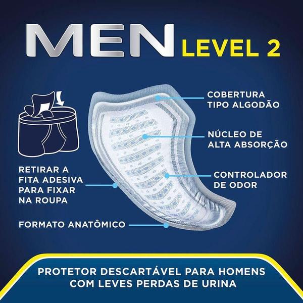 Imagem de Absorvente Protetor Masculino Tena Men Active Fit 10 Unidades