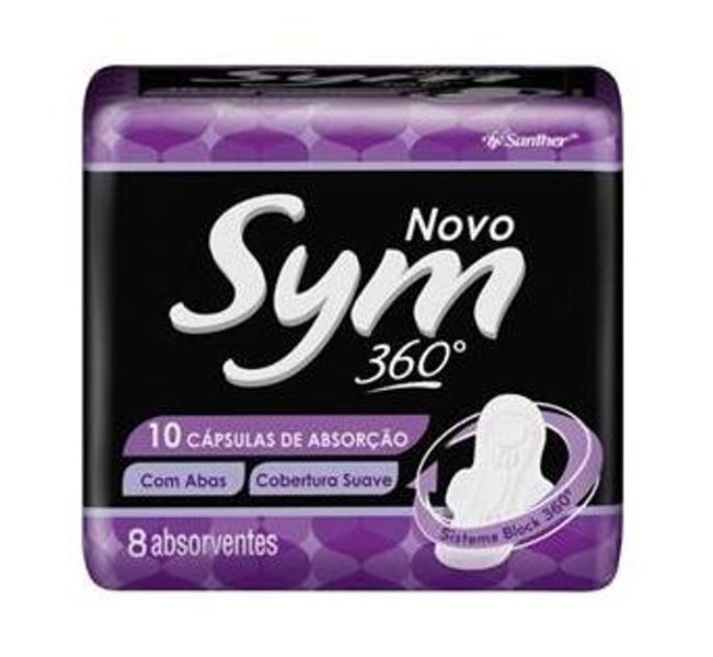 Imagem de Absorvente Sym Com Abas Suave 8 Unidades - Sym girl