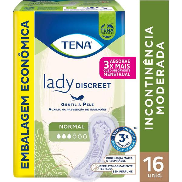 Imagem de Absorvente Tena Lady Discreet Normal 64 Unidades Atacado