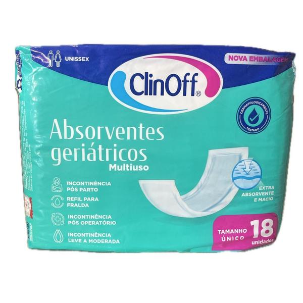 Imagem de Absorventes Geriátrica Multiuso Clinoff C/18 Unidades