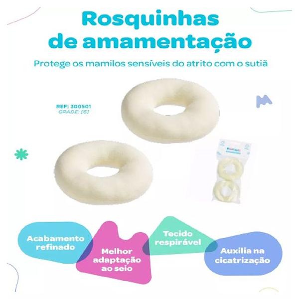 Imagem de Absorventes Rosquinhas Protetoras de Seios 01 Par - Pimpolho