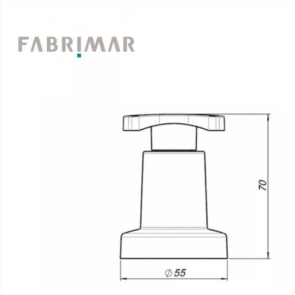 Imagem de Acabamento 1/2 3/4 1 Pressão/ gaveta Gyro Universal Fabrimar Kit C/ 2