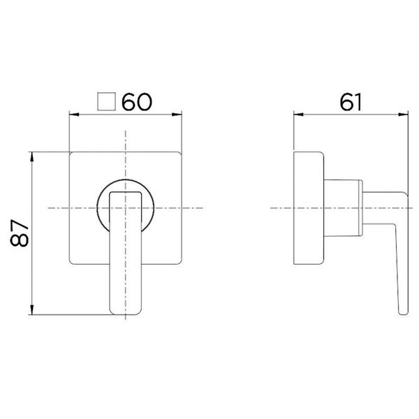 Imagem de Acabamento Db 1/2, 3/4, 1" Docol Stillo Cromado - Docol