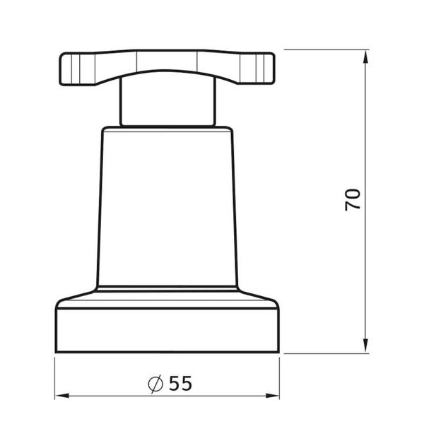 Imagem de Acabamento de Registro Aquarius (Universal) 1/2'' - 3/4'' - 1'' Fabrimar - Tigre Metais