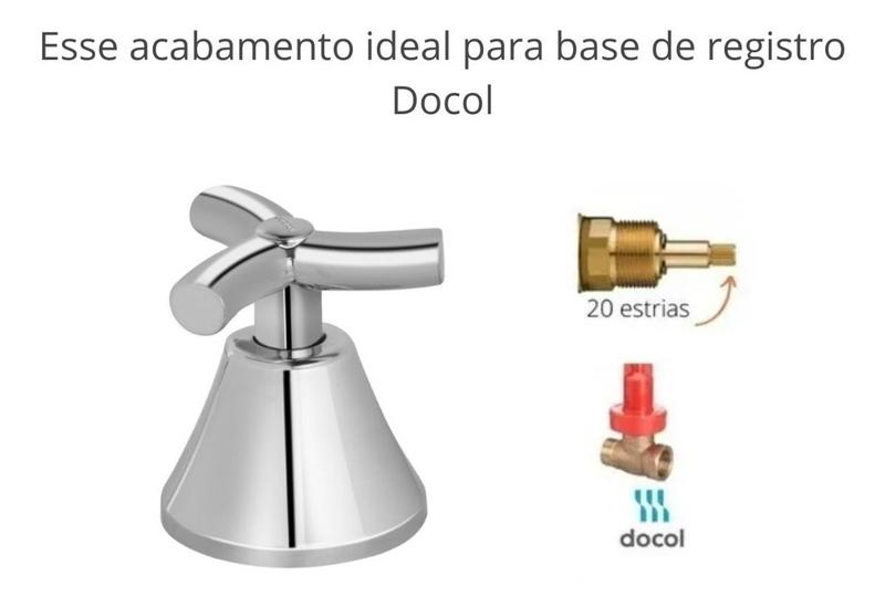 Imagem de Acabamento De Registro Docol Primor Cromado 1.1/2 - 4pc