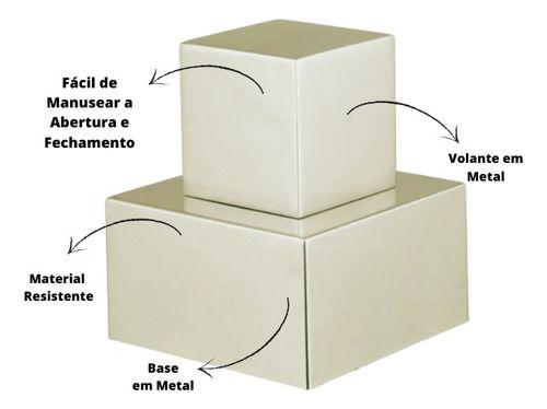 Imagem de Acabamento De Registro Escovado Padrão Deca 50mm