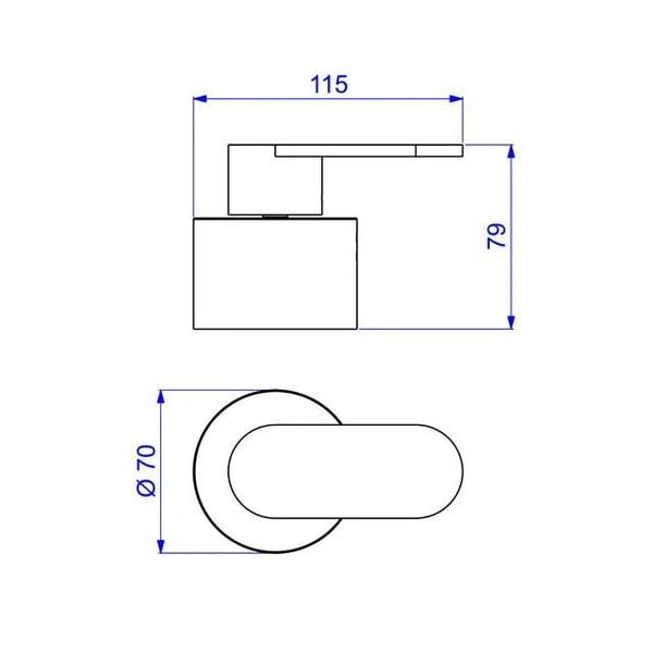 Imagem de Acabamento De Registro Gaveta Drop 1.1/4'' e 1.1/2'' 4900 C91 - Deca