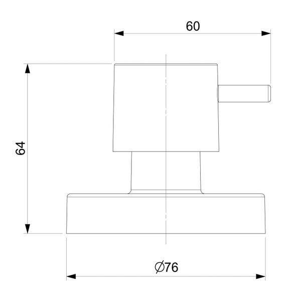 Imagem de Acabamento de Registro para Base Docol 1.1/4, 1.1/2 Basic Cromado