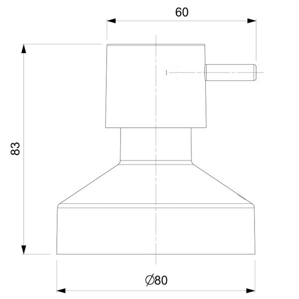 Imagem de Acabamento de Registro para Base Docol 1.1/4, 1.1/2 Basic Cromado