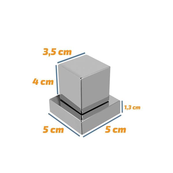 Imagem de Acabamento De Registro Quadrado Abs 1/2' Ou 3/4 Reg Fabrimar