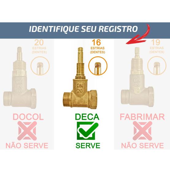 Acabamento De Registro Quadrado Cruzeta Cromado Padrão Deca - Dazie Metais Imagem de Acabamento De Registro Quadrado Cruzeta Cromado Padrão Deca
