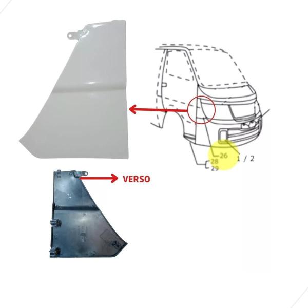 Imagem de Acabamento Lateral Do Farol Esquerdo - Topic Jinbei