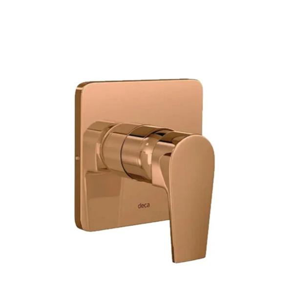 Acabamento Monocomando Chuveiro Level Red Gold Deca - Deca Metais Imagem de Acabamento Monocomando Chuveiro Level Red Gold Deca