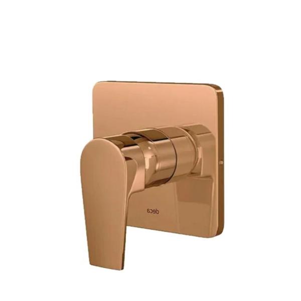 Acabamento Monocomando Chuveiro Level Red Gold Deca - Deca Metais Imagem de Acabamento Monocomando Chuveiro Level Red Gold Deca