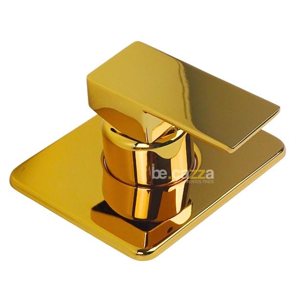 Acabamento Monocomando Deca Dourado Gold 100% Metal Luxo - Be Cazza Imagem de Acabamento Monocomando Deca Dourado Gold 100% Metal Luxo