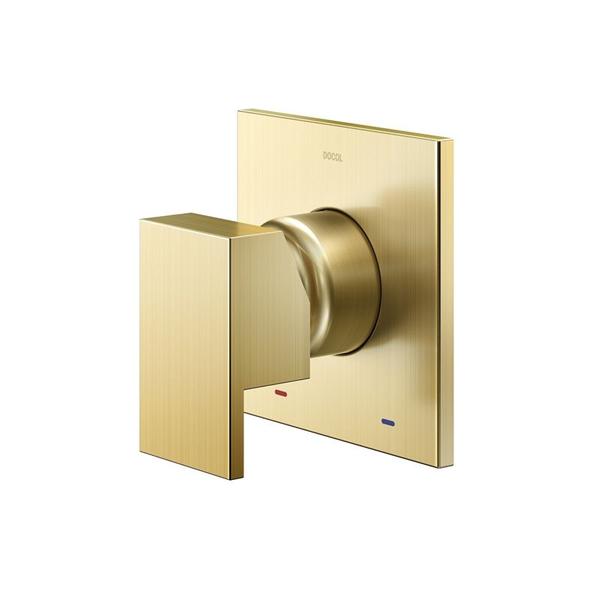Acabamento Monocomando para Chuveiro Docol New Edge 925972 3/4" Ouro Escovado Imagem de Acabamento Monocomando para Chuveiro Docol New Edge 925972 3/4" Ouro Escovado