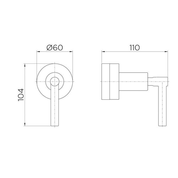 Imagem de Acabamento P/ Registro Deca e Similares Novitá 1/2 , 3/4 e 1'' Cromado - Docol