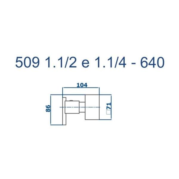 Imagem de Acabamento para Registro 1.1/2 e 1.1/4 Fani Eros Dourado Fosco 509 DV640