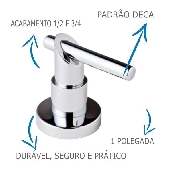 Imagem de Acabamento Para Registro 1/2, 3/4, 1 Pol. Padrão Deca C-69