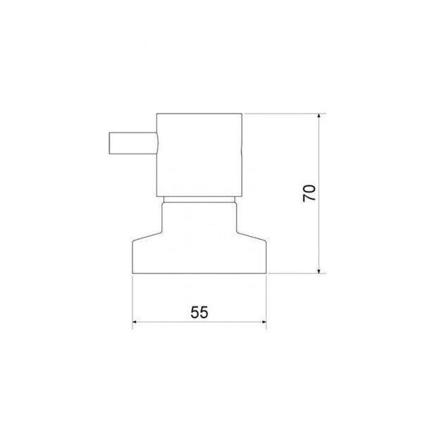 Imagem de Acabamento para Registro 1/2", 3/4" e 1" Matte Minimal Classic Meber