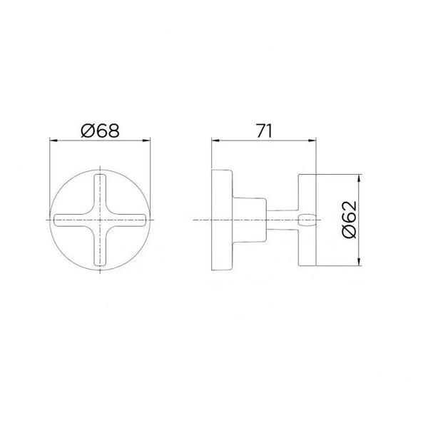 Imagem de Acabamento para Registro Base 1 1/2" e 1 1/4" Invicta Docol