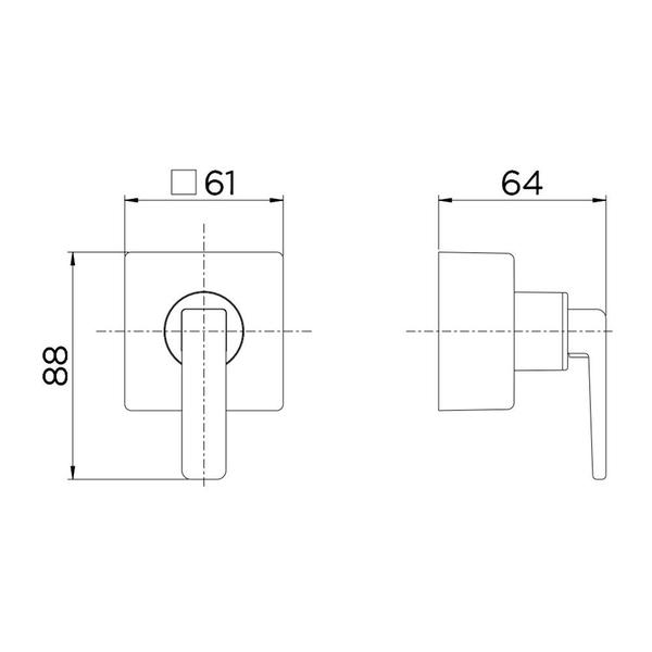 Imagem de Acabamento para Registro Base Deca 1/2", 3/4" e 1" Docol Stillo Cromado - 00824106