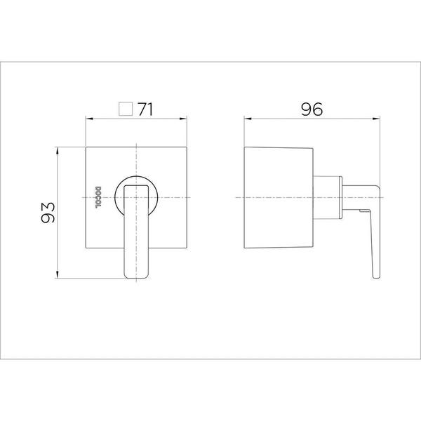 Imagem de Acabamento Para Registro Base Deca e Similares Stillo 1.1/4'' e 1.1/2'' 00824206 - Docol