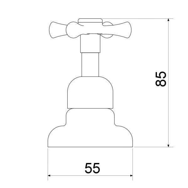 Imagem de Acabamento para Registro C 24 1/2 3/4 e 1 Meber Metais