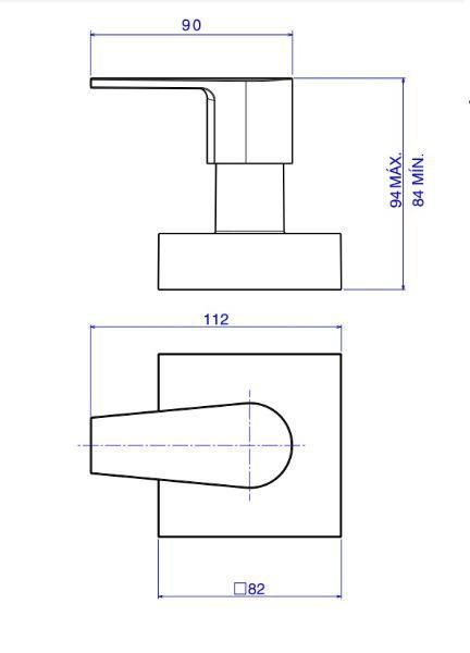 Imagem de Acabamento Para Registro de Gaveta 1 1/4 e 1 1/2 Level Red Gold