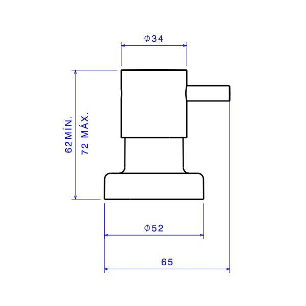 Acabamento Para Registro De Gaveta 1/2''-3/4'' 1'' Link Deca Imagem de Acabamento Para Registro De Gaveta 1/2''-3/4'' 1'' Link Deca
