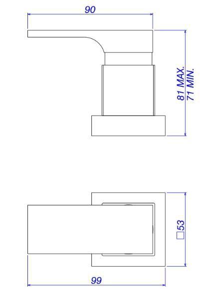 Imagem de Acabamento Para Registro de Gaveta 1/2 e 3/4 Unic Red Gold