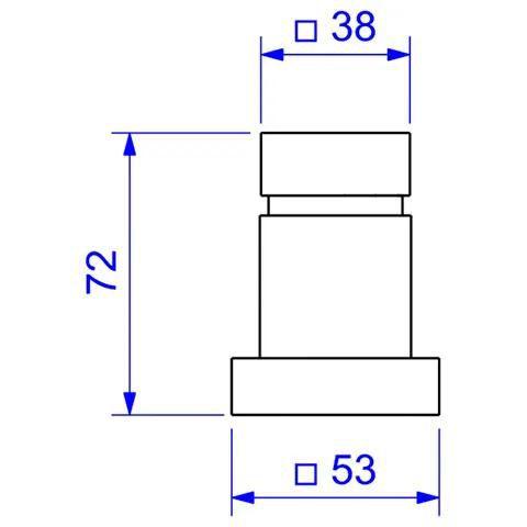 Imagem de Acabamento para Registro de Gaveta Cubo 1/2 a 1 Gold Matte - Deca