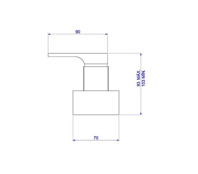 Imagem de Acabamento para Registro de Gaveta de 1 1/4" e 1 1/2" Unic Red Gold - Deca