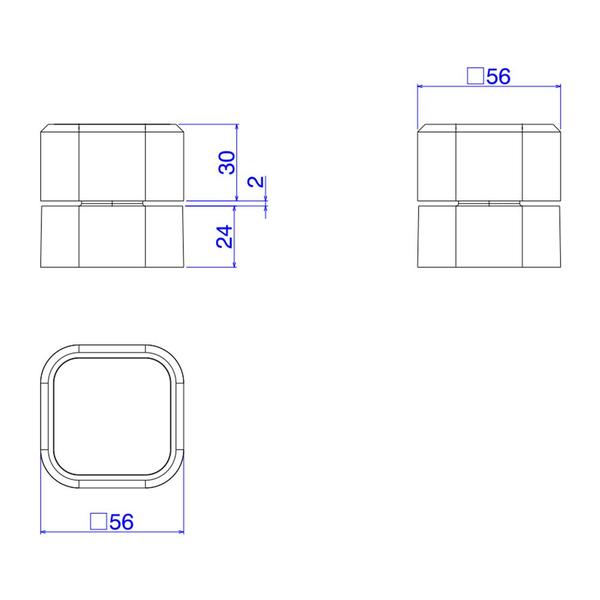 Acabamento para Registro de Gaveta Deca You 4900.Gf105.Pq.Mt Quadrado 1/2", 3/4" e 1" Dark Antracite Imagem de Acabamento para Registro de Gaveta Deca You 4900.Gf105.Pq.Mt Quadrado 1/2", 3/4" e 1" Dark Antracite