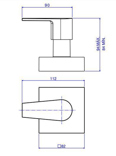 Imagem de Acabamento para Registro de Gaveta Level 1.1/2 a 1.1/4 Cromado - Deca