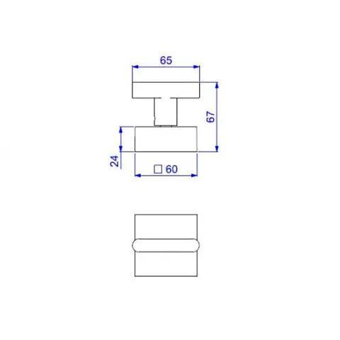 Imagem de Acabamento para Registro de Gaveta Soul 1/2 a 1 Cromado - Deca